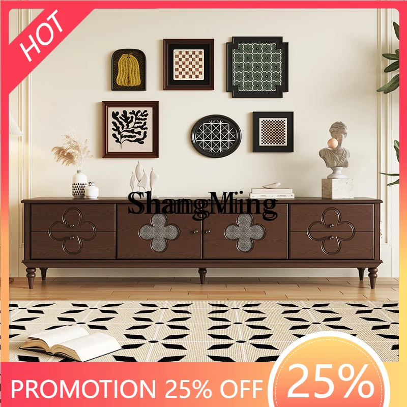 ZYY الخشب الصلب غرفة المعيشة طاولة القهوة تلفزيون مجلس الوزراء مزيج شقة غرفة المعيشة خزانة منزلية