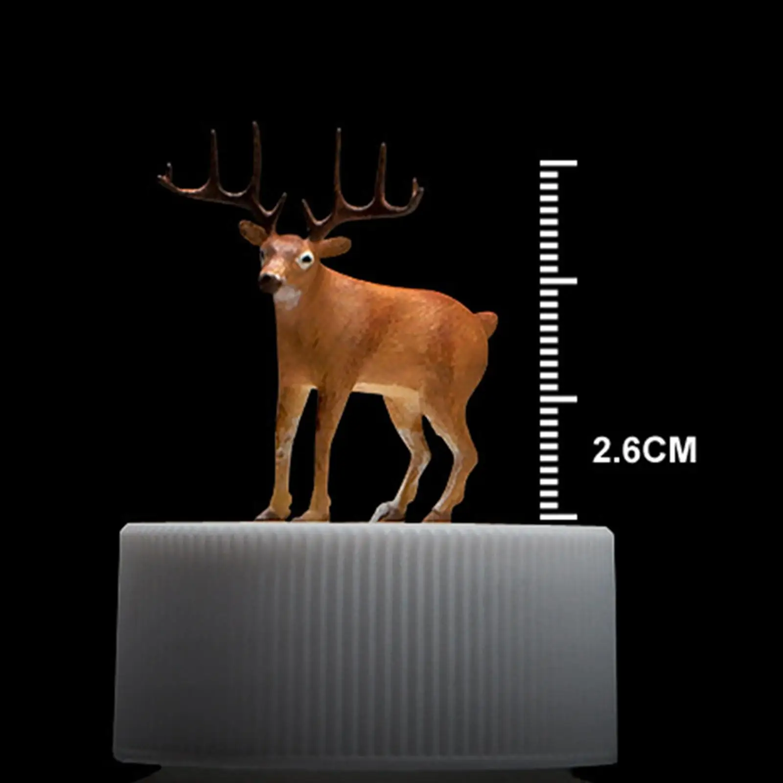 Elk Figurine 1/64 Mini Deer Figure Miniature Scene Architecture Model