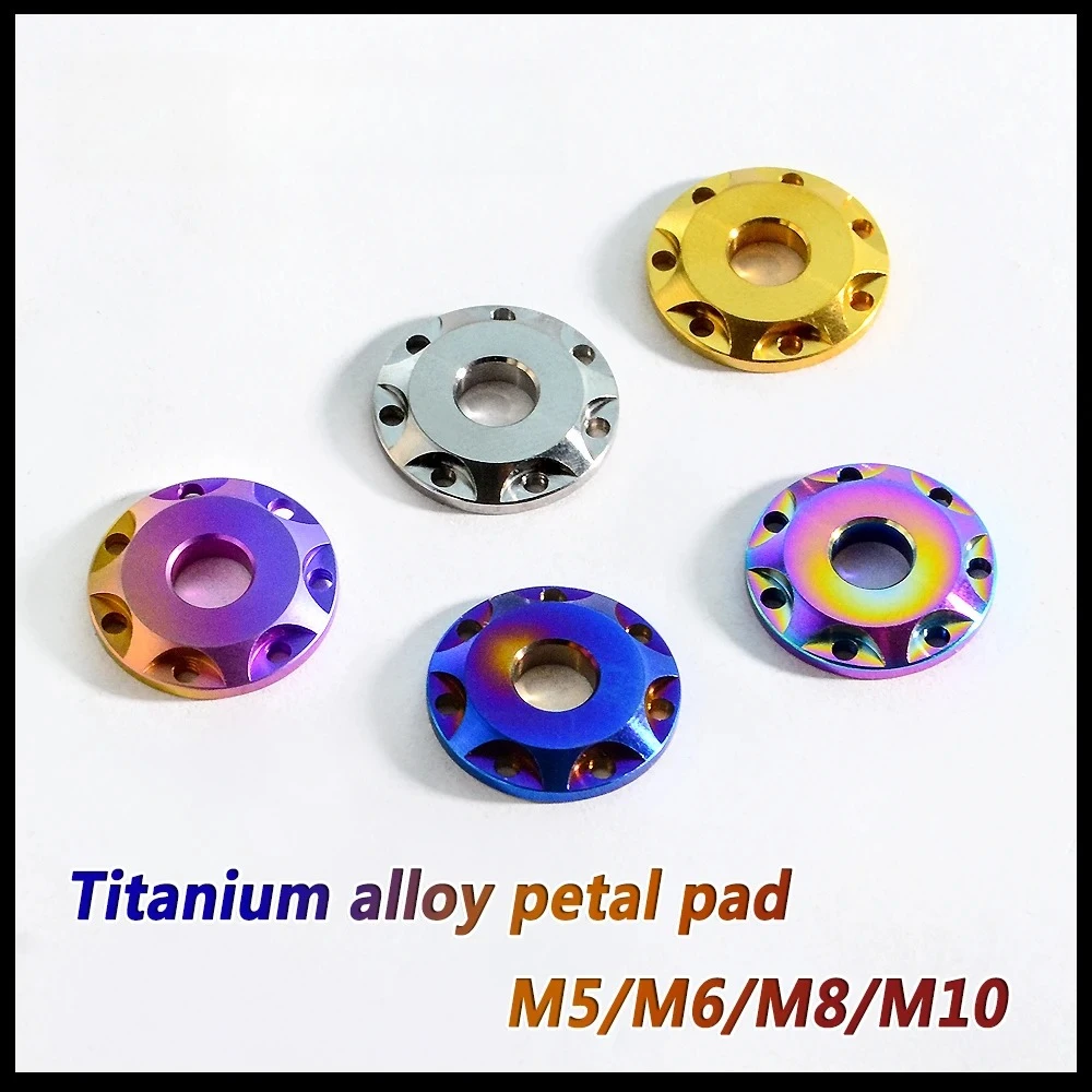 2PCS titanium alloy gasket M5/M6/M8/M10 petal gasket motorcycle modification and repair