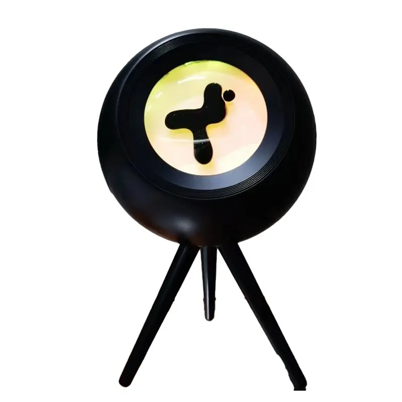 B04C-Bluetooth Speaker 30W Ferrofluid Music Rhythm Lamp Magnetic Fluid Pickup Visual Display Lamp Companion Black