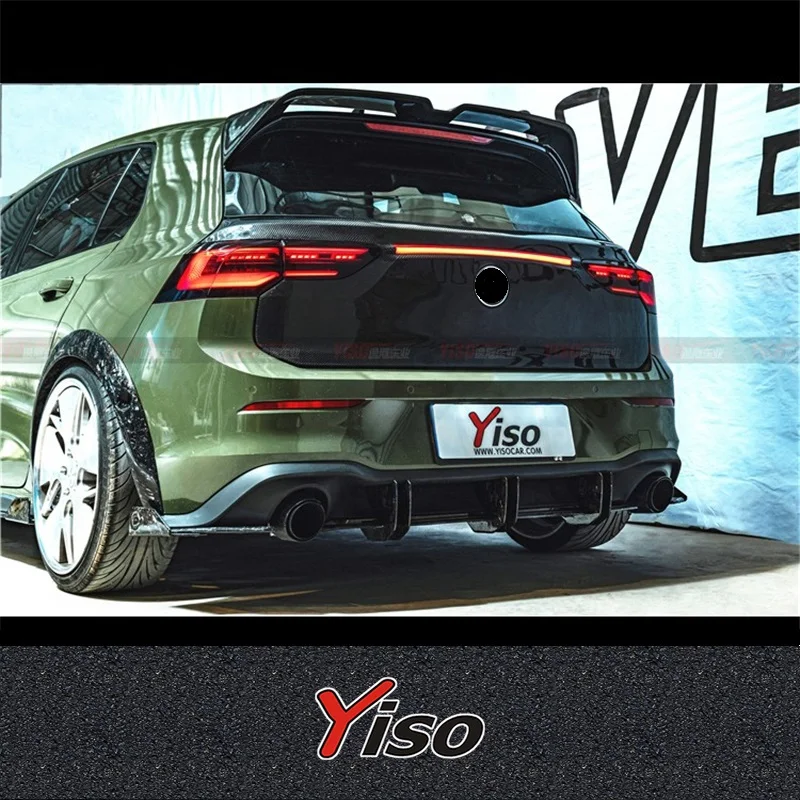 

Подходит для GOLF 8 R GTI Rline Модифицированный аэродинамический комплектGOLF 7 R GTI Rline из углеродного волокна GOLF 7 R Yiso Крышка багажника Крышка хвостовой коробки