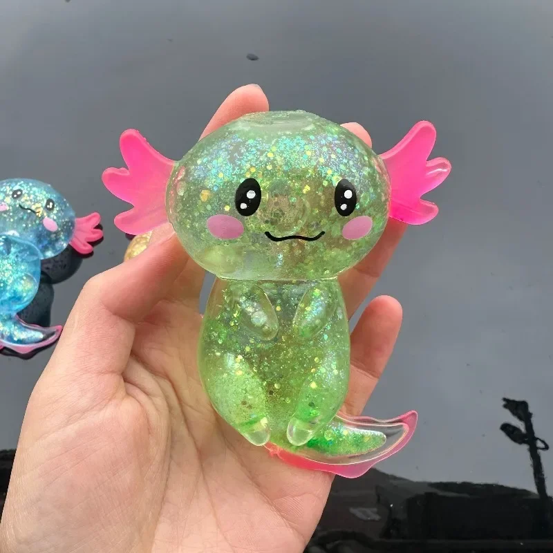 Kleurrijke Salamander Maltose Fidgets Speelgoed Squishy Malt Suiker Rekbare Axolotl Fun Squeeze Verjaardagsbenodigdheden Anti-Angst Cadeau