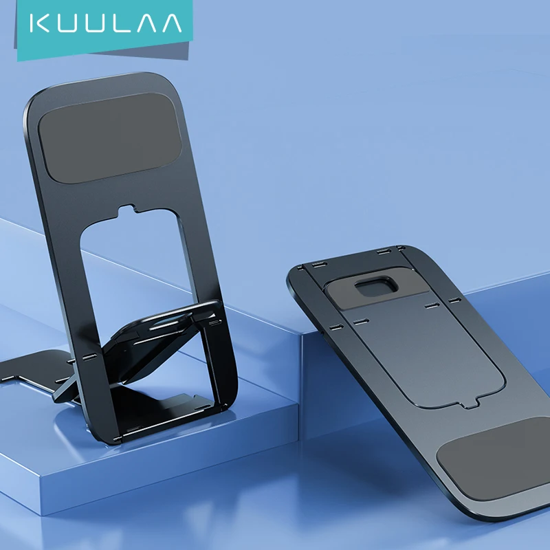 

KUULAA Phone Holder Stand Aluminum Cell Phone Adjustable Desk Stand Mobile Phone Support For iPhone 16 15 Xiaomi Samsung Huawei