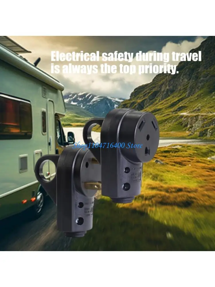 

y1gd Shockproof Electrical Connector 125V Rear Loop Plugs Weatherproof Nylon Housing