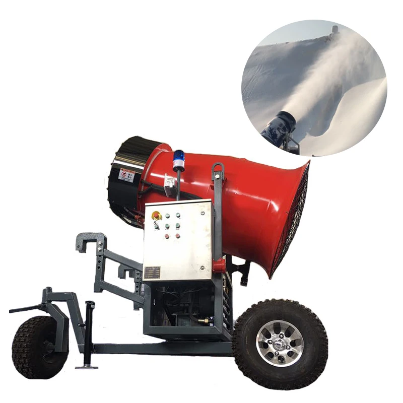 Large Amusement Park Outdoor Ski Resort Paradise Automatic Snow Spray Making Machine Cannon Fan Generator Shed