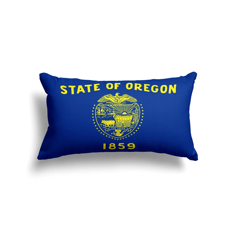 Aertemisi 20'' x 12'' Oregon Rectangular Throw Pillow Cushion Covers Cases Pillowcases 50cm x 30cm