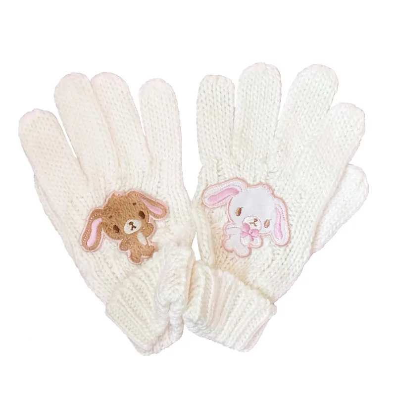 Sugarbunnies Winter Gloves for Girls Kids Cartoon Anime Bunny Cute Kawaii Gloves