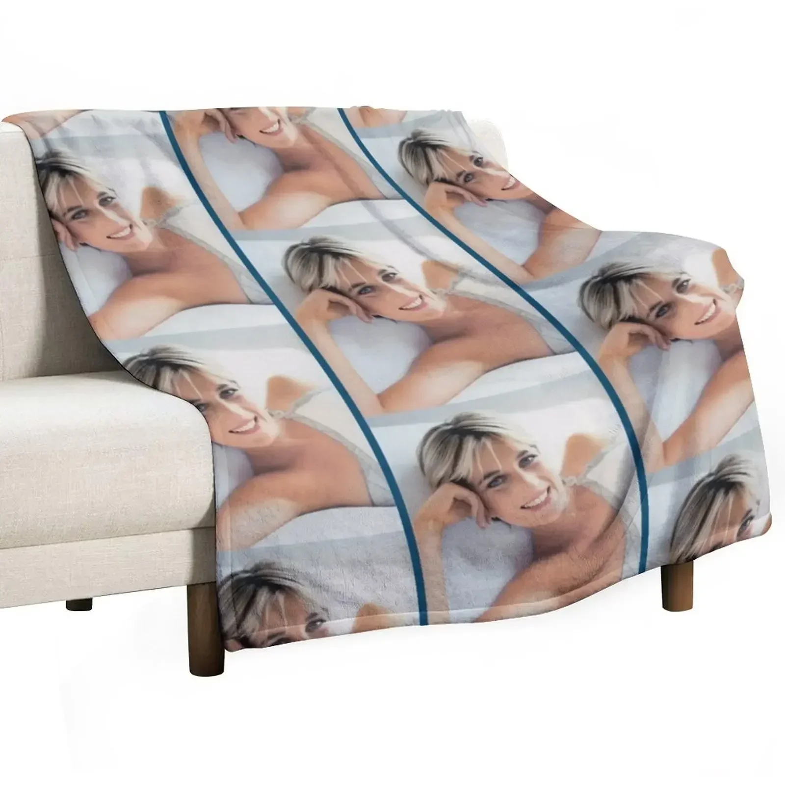 

Princess Diana Graphic Throw Blanket christmas gifts Thermal Cute Blankets