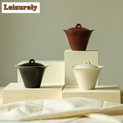 110ml Japanese Fenyin Yin Horseshoe Gaiwan Luxury Tea Tureen Household Tea Making Cover Bowl Tea Items Equipment Ornaments Gifts