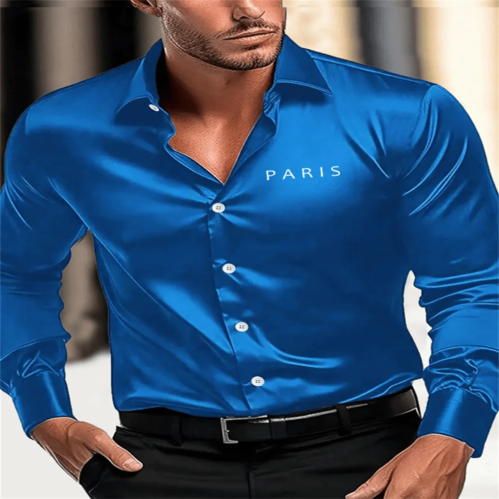 

Nouveau haut de chemise de conception de mode sociale pour hommes d'affaires, chemise habillée ajustée pour hommes, livraison ra