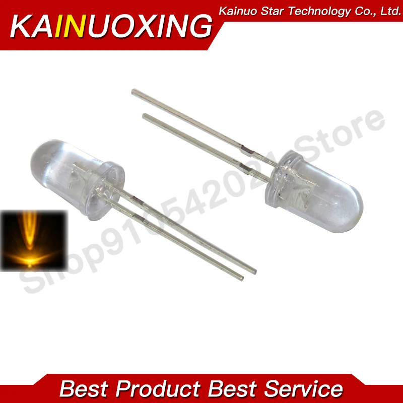 طقم led دائري متنوع ، أبيض ، أصفر ، أخضر ، أزرق ، 5 أحمر فاتح ، = 5x20pcs