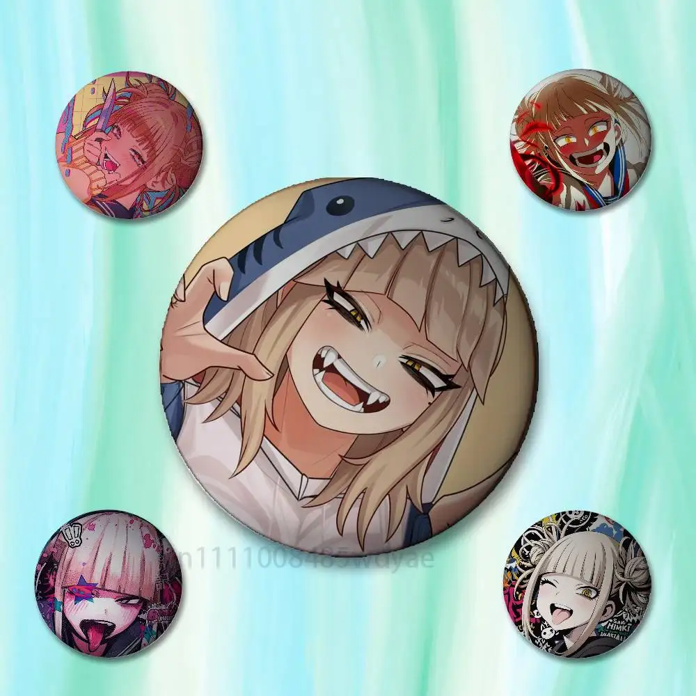 

My H-Heroes Toga Himiko Badges Button Round Creative Pin Brooch Badge Bag Decor Accessories Fans Collect Friends Gifts