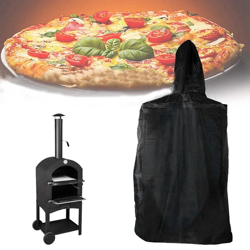 Pizza Oven Cover Oxford Cloth Waterproof Grill Oven Cover Camping Pizza Oven Protective Cover For Outdoor Garden Patio