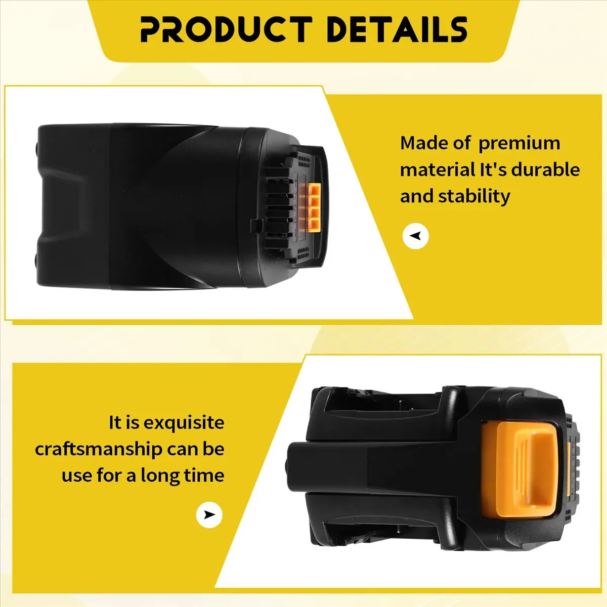 AA19 2 in 1 Battery Converter for DeWalt Drill Wrench Screwdrivers Worklight Power Tool Accessories Two Battery Converter