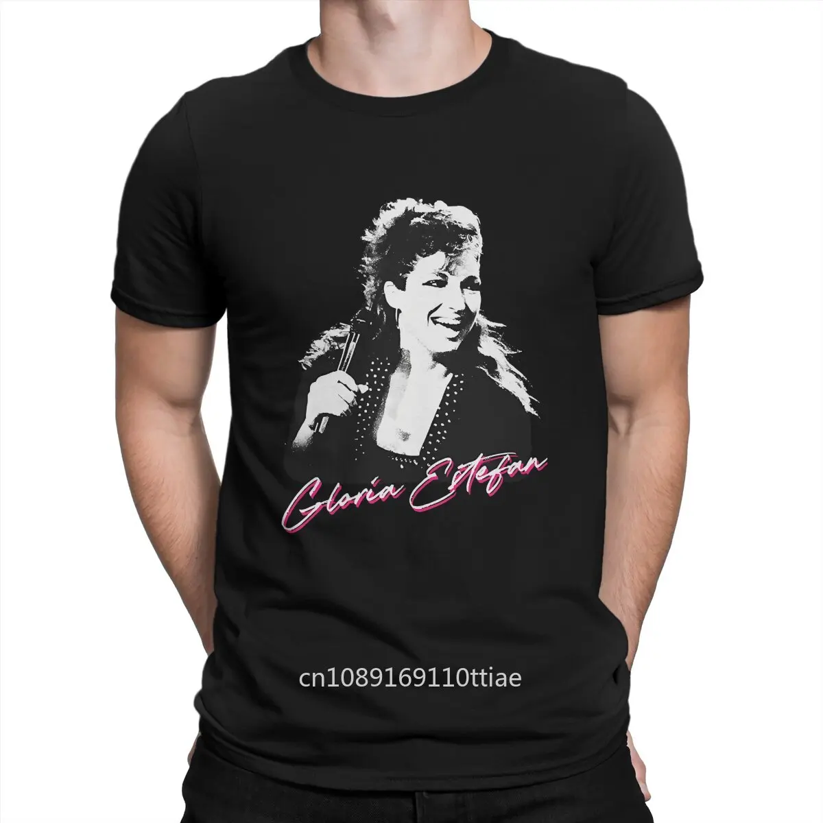 G-Gloria Estefan Singer Men's TShirt Gloria Estefan   80S Fan Distinctive T Shirt Harajuku Sweatshirts Hipster