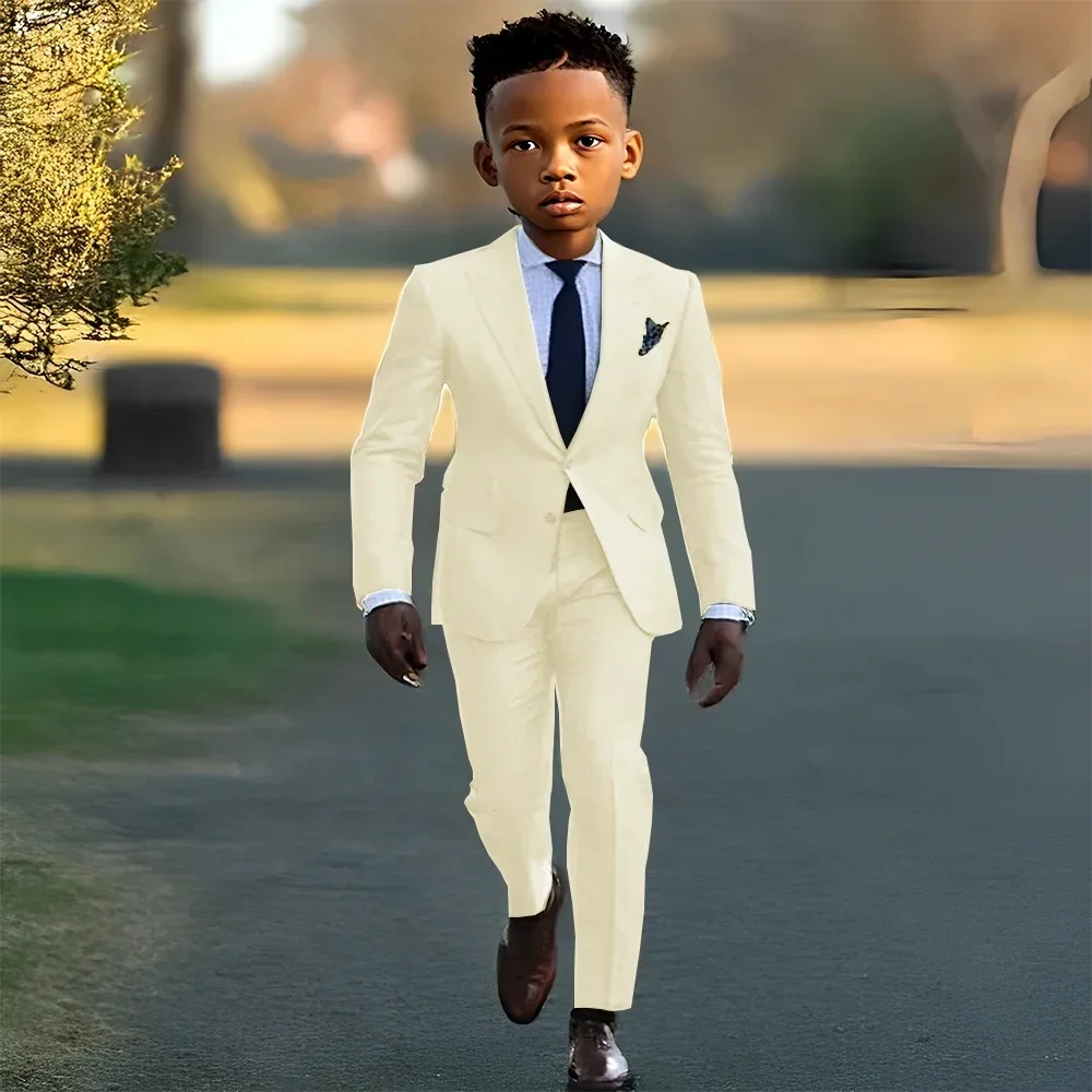 

Children Boys Formal Suits Outfit Elegant 1-10Years Kids Boys Wedding Suit Little Boys Blazer +Pants 2Pcs Clothing 7 To 8 Years