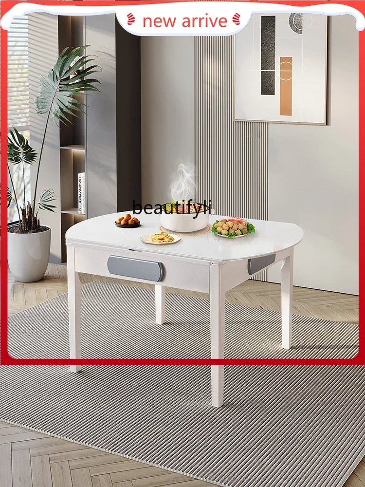 

Mahjong machine Automatic household mahjong table Solid wood dining table Dual-purpose integrated multi-functional dining table