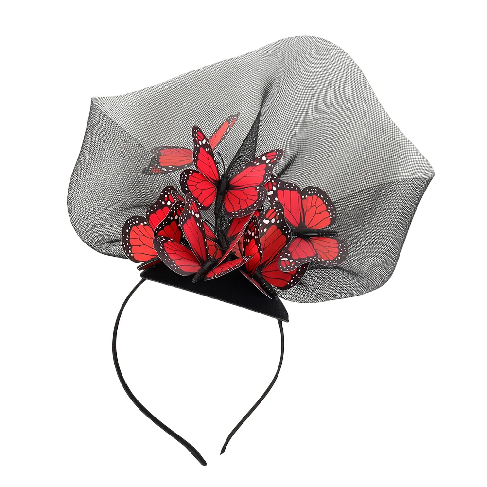 

1pc Butterfly Headband Hair Accessories High Quality Women Girl Headdress Mesh Party Fashion Lady Hairband Hair Supply