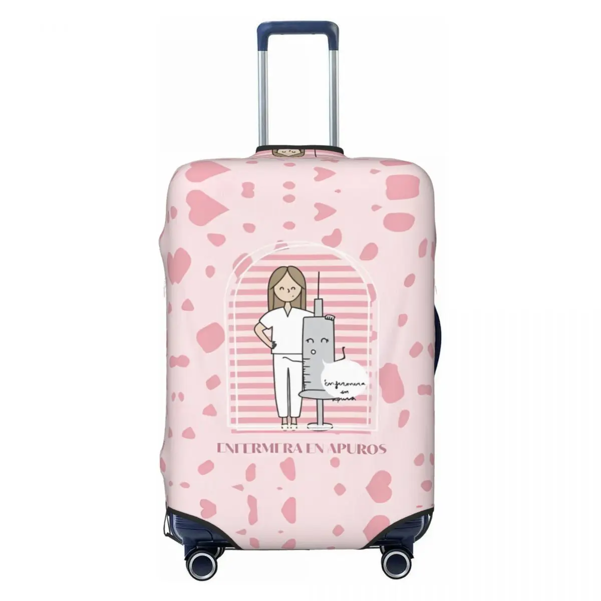 Enfermera En Apuros Suitcase Cover Comfort Doctor Vacation Business Elastic Luggage Case Protector