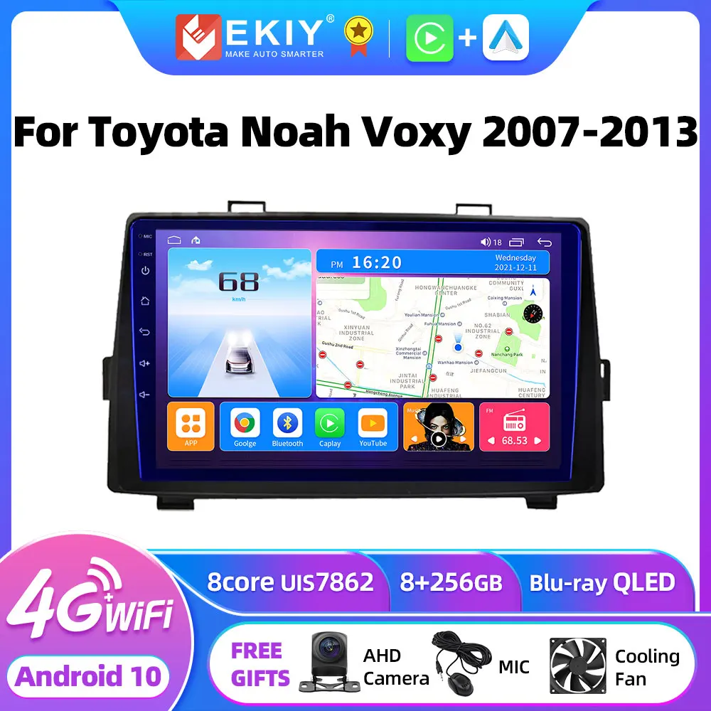 

EKIY T7 Android For Toyota Noah Voxy 2007-2013 Car Radio Multimedia Video Player Stereo Navigation GPS No 2din AI Voice Carplay