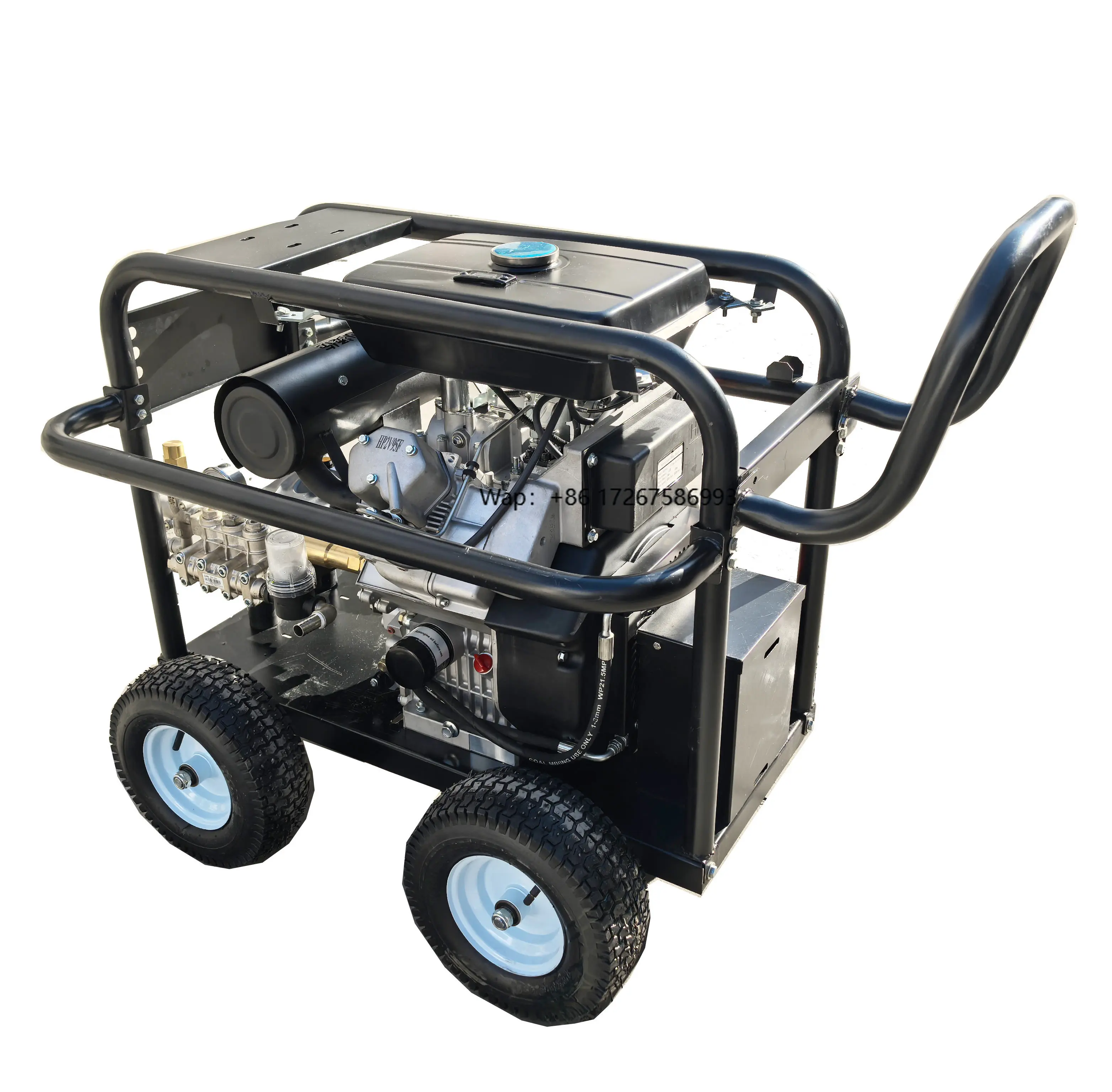 7200PSI 500bar 37HP  Engine Water Jet Cleaning Machine AR Pump 22LPM Industrial Rust Removal Equipment New Condition