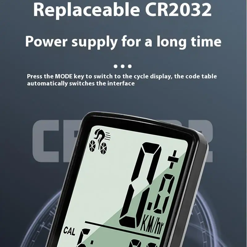 Wireless Bicycles Computer Waterproof Automatic Cycle Bikes Computer Smart Road Bicycles Computer Clear Cycling Speedometer For image 4