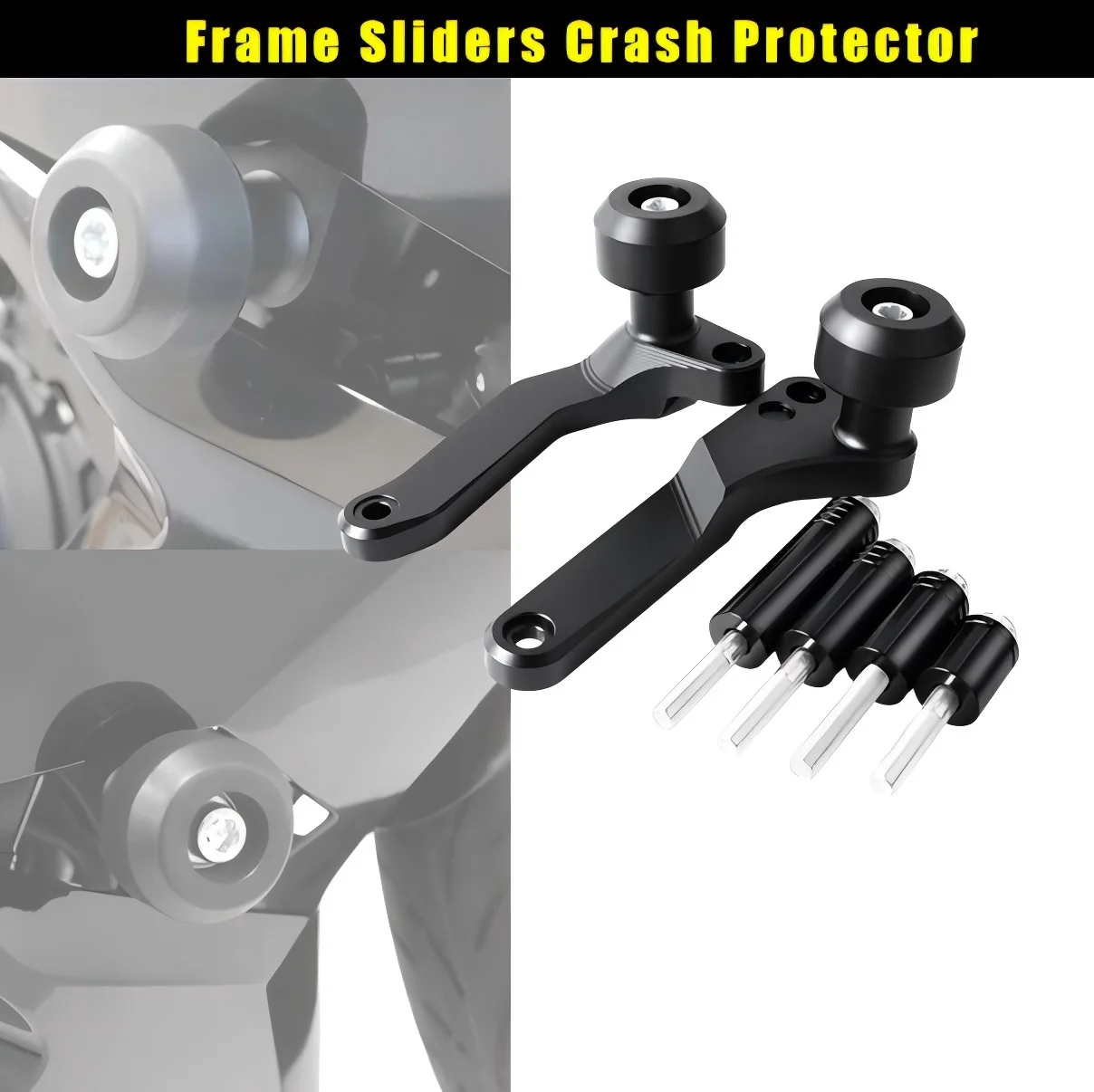

Motorcycle Frame Sliders Crash Protector for Kawasaki Ninja400 2017-2025 | Easy Installation | Lightweight Durable Design