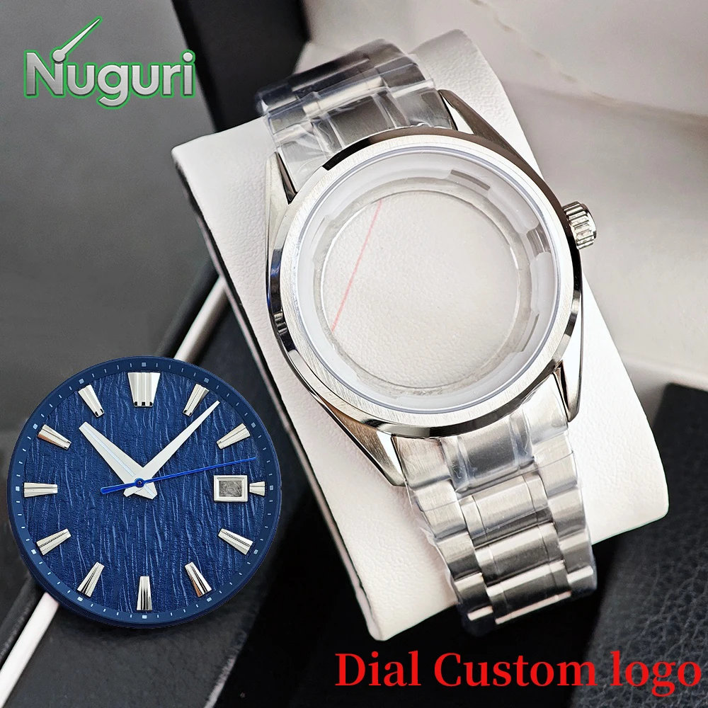 

39.5mm Watch Case &33.5mm Watch Dial Set Aseptic GS Custom Logo Dial Fit NH35 Movement Mechanical Watch Modification Accessories