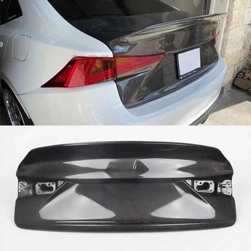 Hongsheng Product High Quality C-Style Real Carbon Fiber Trunk Lid with Excellent Fitment for  IS200/IS250/IS300/IS350 2013-2019