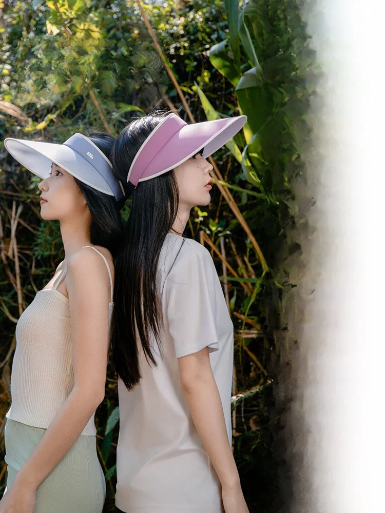 Banana Leaf Women's Beach Sun Hat Outdoor Sports Cycling Wide Brim Hat UV Protection Breathable Empty Top Hat Summer Hat