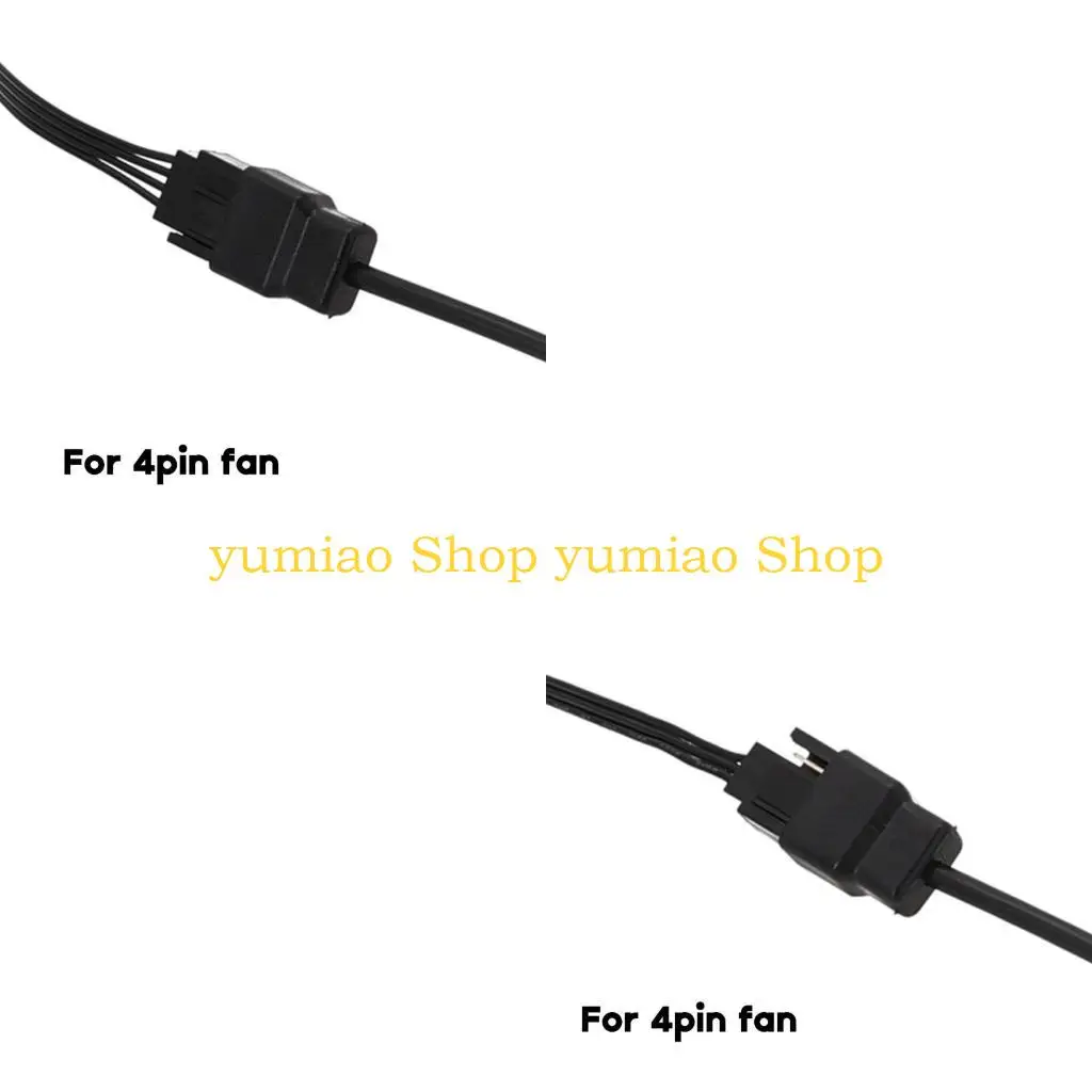 

587B New USB to 4PIN Fan Power Supply Cable USB To 4pin 3Pin Laptop Fan Power Cord 5V 30/50/100CM