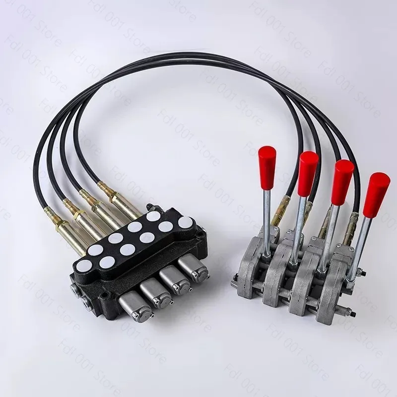 Suitable for  Pull-wire Hydraulic Multi-way Valve ZT12 Remote Control Manual Tractor Hydraulic Modified Multi-way Reversing Valv
