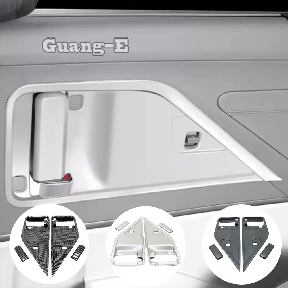 

ABS Plastic Car Interior Door Bowl Sticker Cover Trim Frame Armrest Interior Accessories for Hyundai Custo 2021 2022 2023 2024
