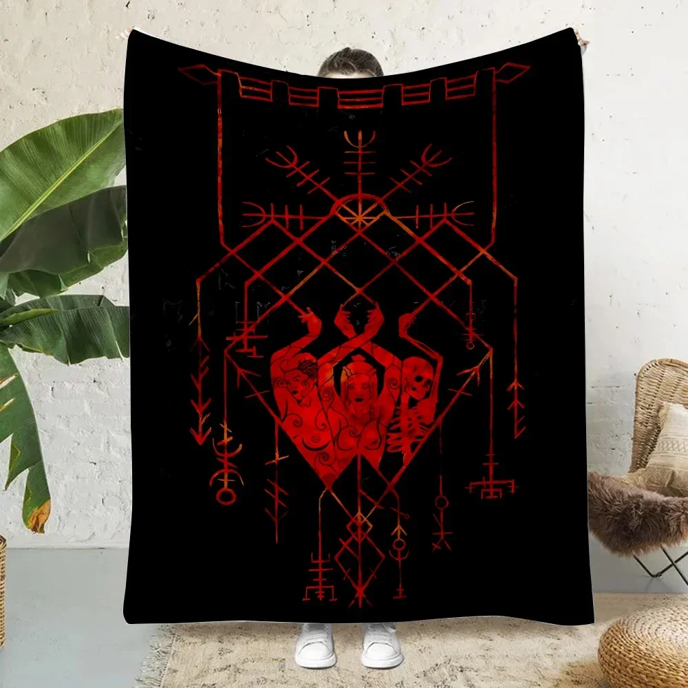 2026 Viking Norse Mythology Fenrir 3d Printed Blanket Picnic Blankets Warm Blanket Soft Comfortable Blanket Home Travel Birthday