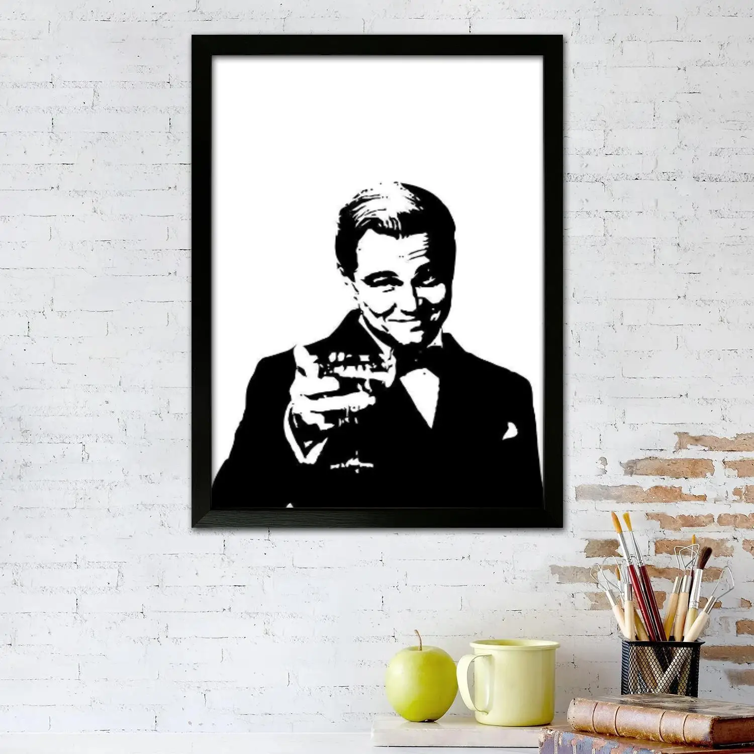 damon leonardo dicaprio Canvas Art Poster and Wall Art, Picture Print, Modern Family Bedroom Decor, Posters,Decorative painting