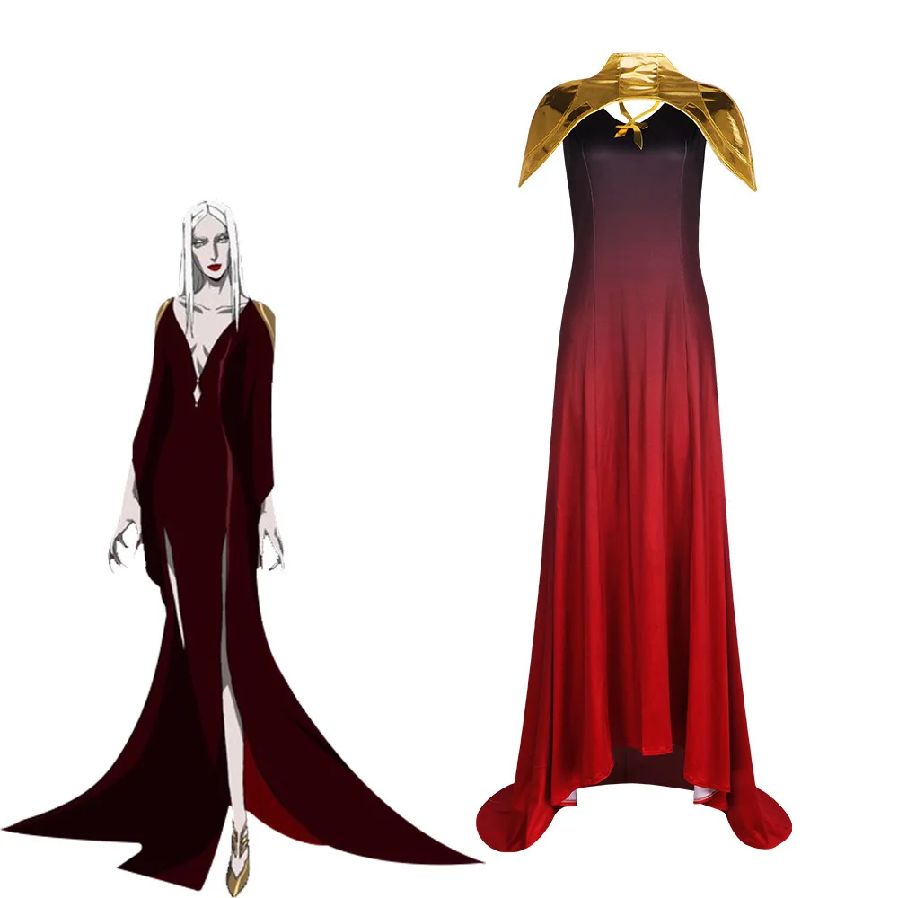 

Cosplay Costume Red Queen Clla loween Performance Costume Women's Traditional Wear Stage Costume