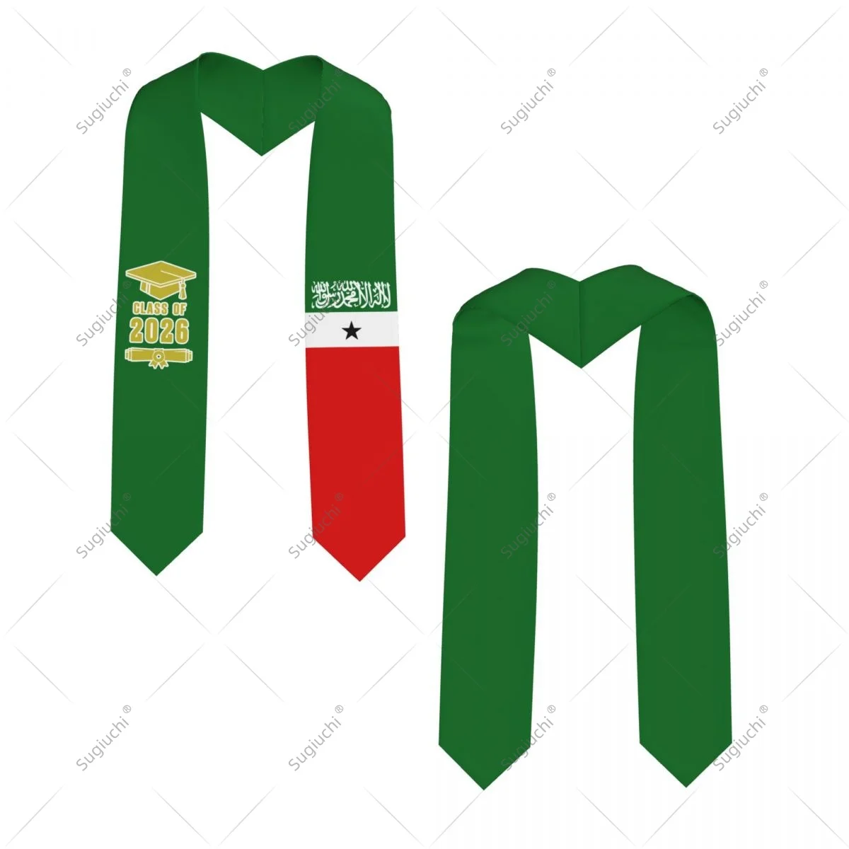 

Somaliland Flag Class Of 2026 Graduation Stole Sash Scarf For International Students Proud Ceremony Adult Unisex