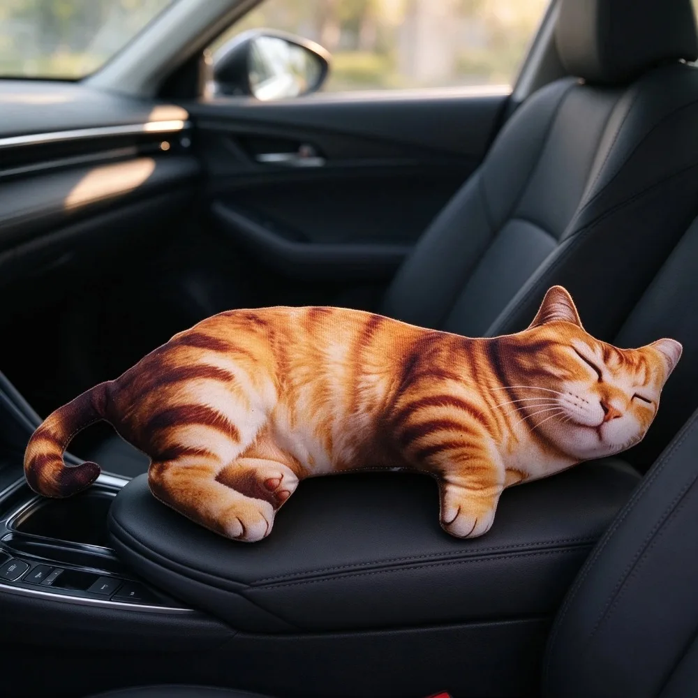 3D Realistic Sleeping Animal Plush Pillow Soft Stuffed Cat/Pig/Dog Cushion Stress Relief Nap Pillow Home Sofa Decor For Office