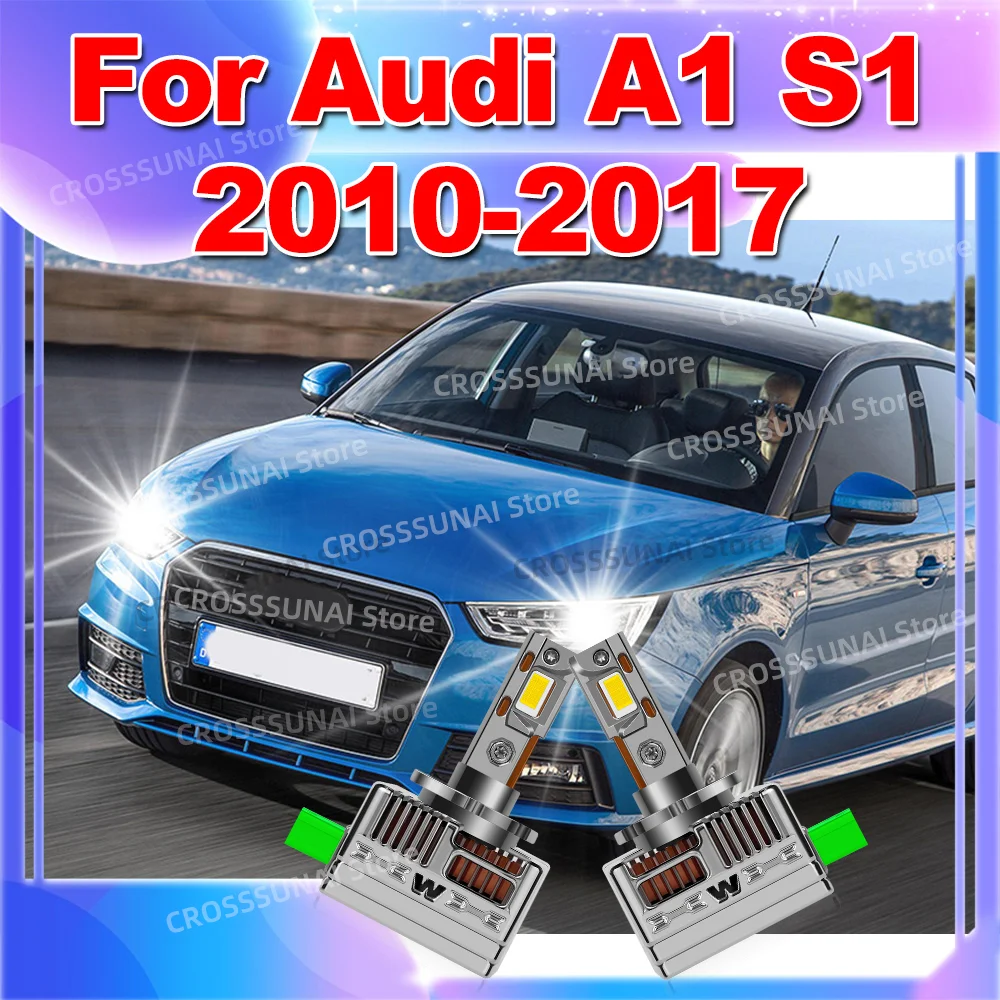 

LED Canbus Headlight 6000K 50000LM Auto Xenon Bulbs Replacement For Audi A1 S1 2010 2011 2012 2013 2014 2015 2016 2017