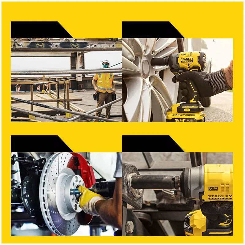 Stanley Cordless Impact Wrench SBW910 20V 280Nm 2800rpm 3500bpm Brushless Motor PowerShare 20V Battery Platform