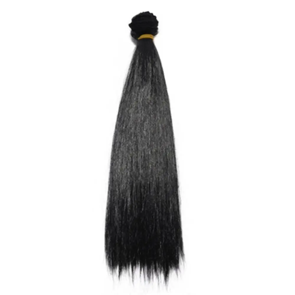 Doll Hair Long Straight Wigs Synthetic Fiber High-temperature Wire Milk Silk Imitation Wool For 1/3 1/4 1/6 1/12 Dolls Accessory