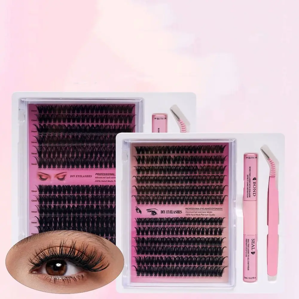 シミュレーション韓国スタイル DIY つけまつげコミックアイ 3D D カールまつげソフトまつげエクステンション高密度スタイルまつげメイクアップツール