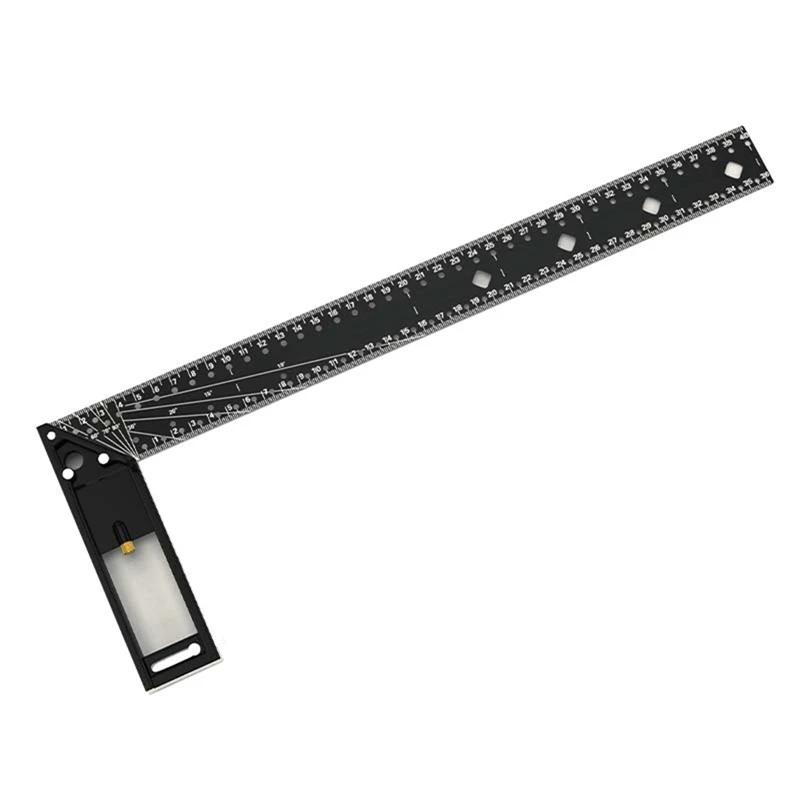 

A81M New 45 °/90 ° Multifunctional Right Angle Ruler Carpentry High Precision Industrial Grade Position Marking Right Angle Rule