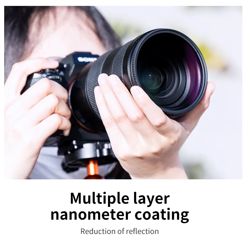 K&F Concept 49-82mm Soft GND8 (3 Stop) Lens Filter Soft Graduated Neutral Density Filter with 28 Multi-Layers Filter for Camera