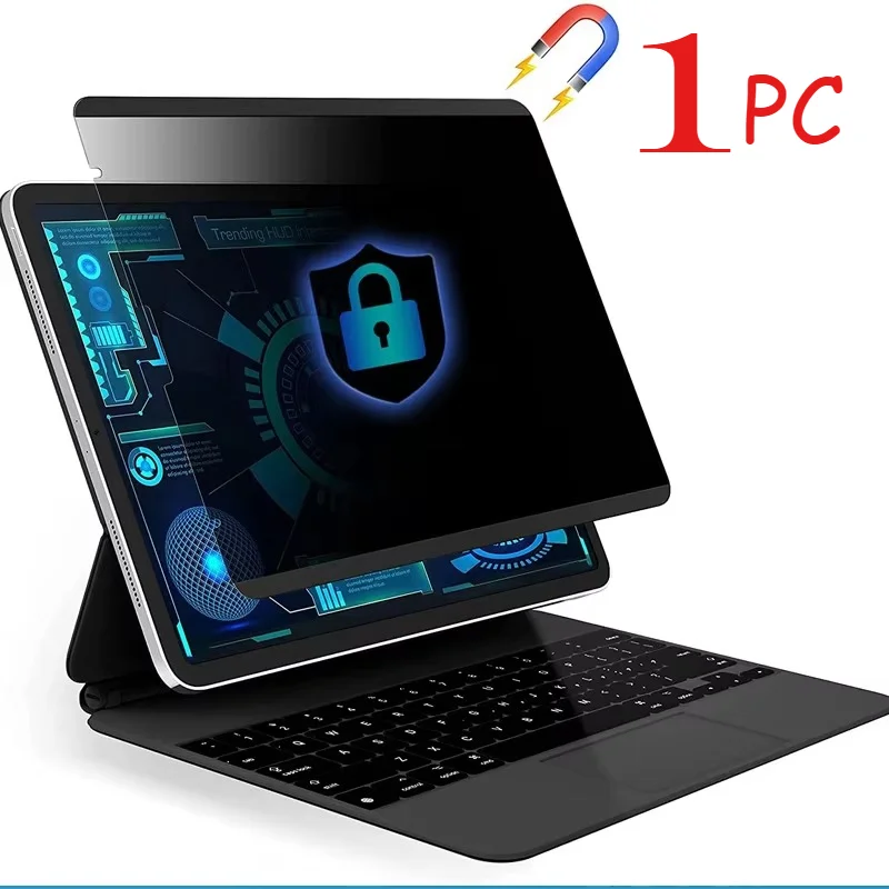 1PC Magnetic Privacy Screen Protector for iPad A16 Pro Mini Air 11 13 