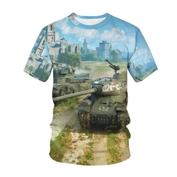 Game World Of Tanks 3D Print O-Neck Kids T Shirt Summer Fashion Casual T-Shirts Boys Girls Unisex Children's Tees Tops Clothing