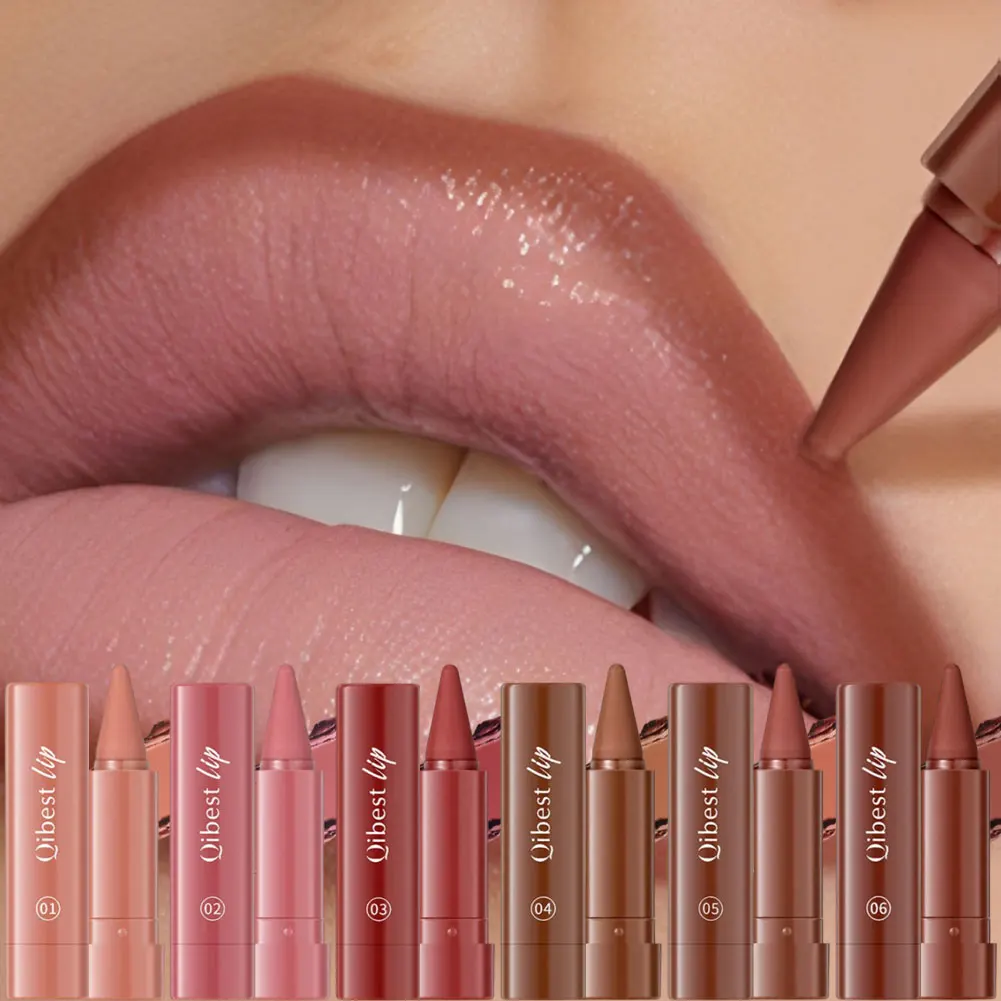 Lippenstift Lippenkonturenstift Samt-Matt Lippenstift Konturierstift Langanhaltender Stift Sexy Damen Make-up Lippenkonturenstift Lippenstift Make-up-Tool