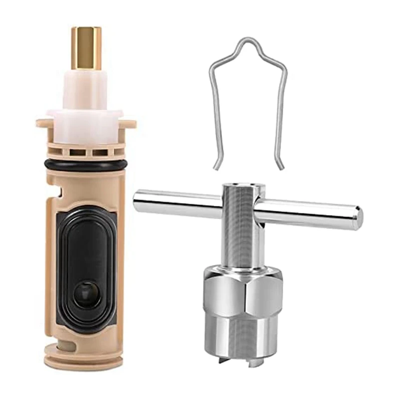 

1222 Replacement With 104421Puller Removal Tool & Clip Compatible , Bathtub Shower Valve Parts Repair Kit