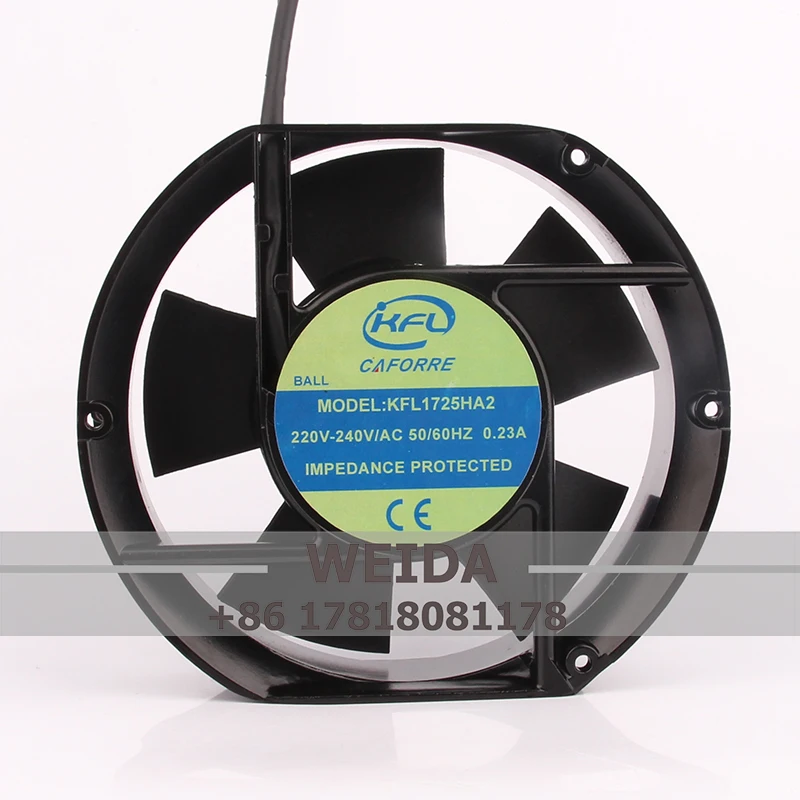 

KFL1725HA2 Case Fan for KFL AC220V 0.23A DC EC 172x150x51mm 17CM 17251 Silent Fan Heat Dissipation and Ventilation Brushless