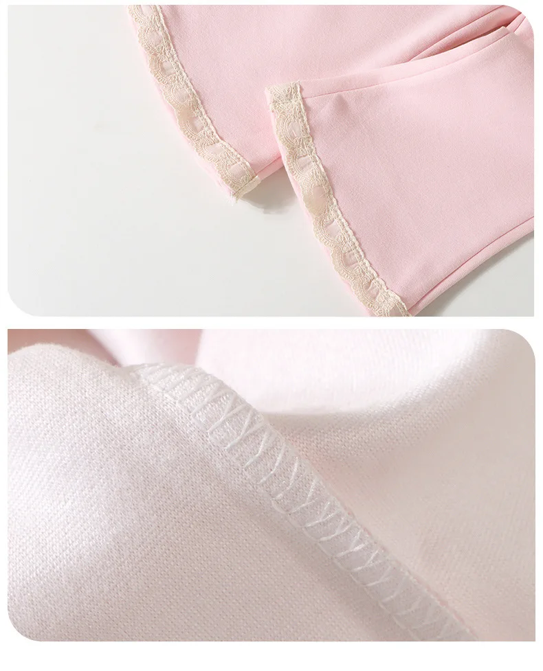 2026 Neues Herbst-Set für Mädchen, 2-teilig, Kinder-Sweatshirt mit süßem Muster, Spitze und Rüschensaum, Hosenanzug, lässiges Prinzessinnen-Outfit für Kinder, 0-10 Jahre – Detail 16